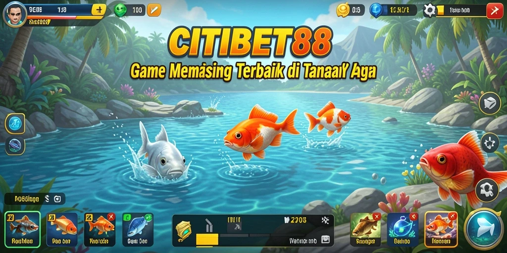 Screenshot gameplay CITIBET88 yang menunjukkan aksi memancing seru.