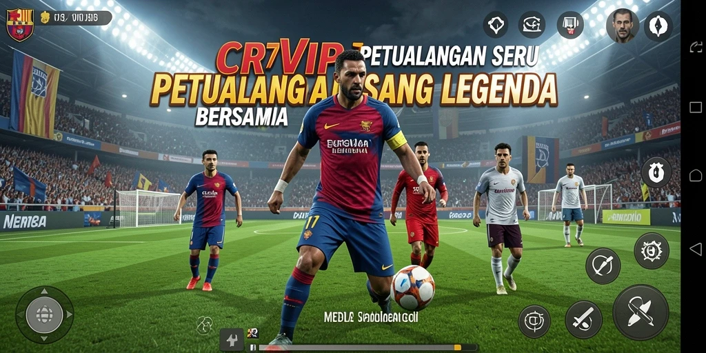 Tampilan gameplay menakjubkan saat menjelajahi dunia petualangan di CR7VIP.