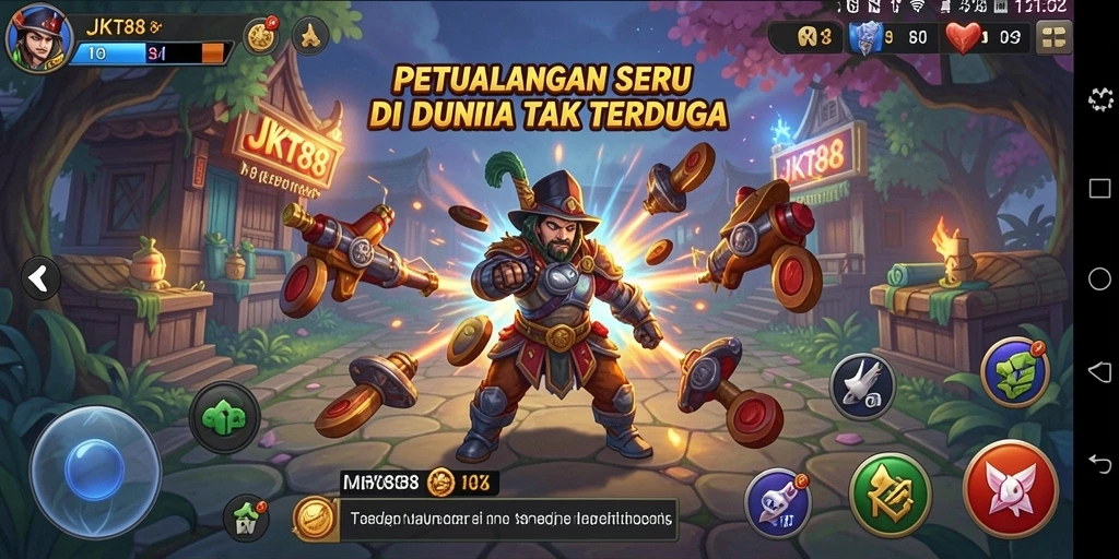 Gameplay seru JKT88 yang penuh eksplorasi dan tantangan.
