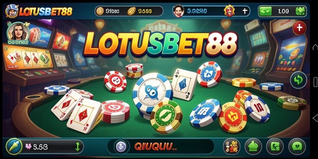 Screenshot LOTUSBET88 menampilkan gameplay QiuQiu yang seru dan mengasyikkan.