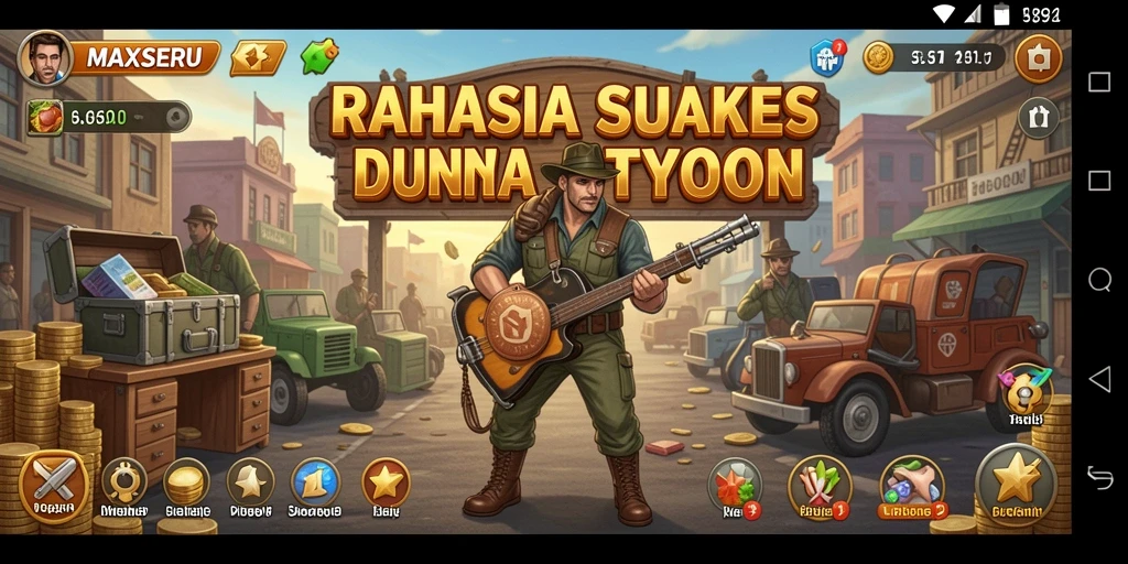 Tampilan gameplay MAXSERU yang menarik dan penuh strategi.