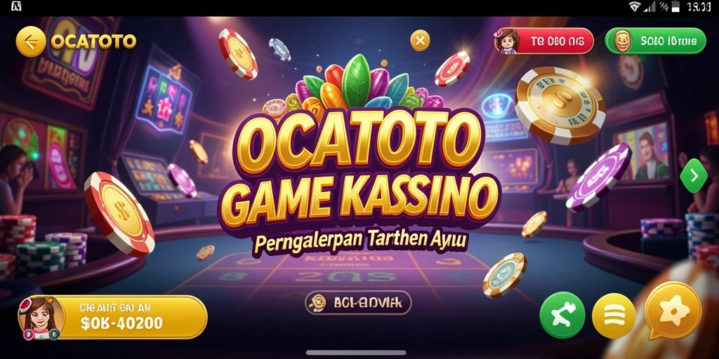 Tampilan gameplay OCATOTO yang memikat dengan suasana kasino.