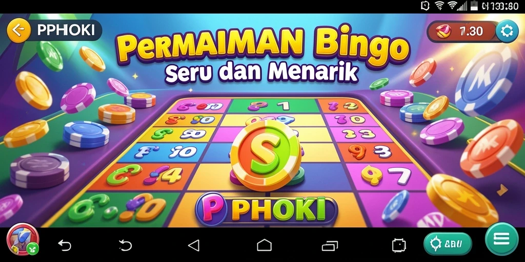 Visual menarik dari gameplay Bingo PPHOKI yang penuh warna.