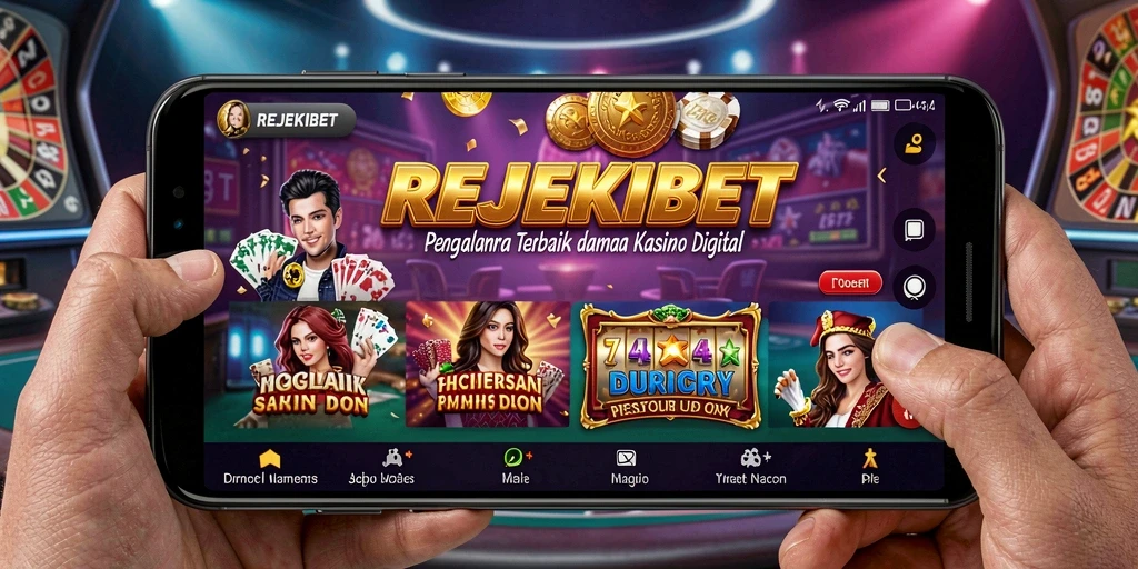 Tangkapan layar gameplay REJEKIBET menampilkan keseruan kasino digital.