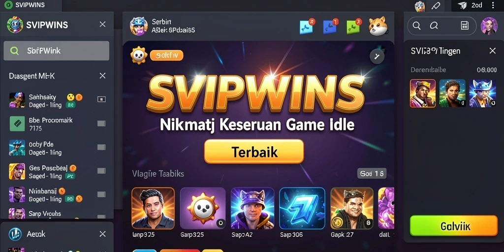 Tampilan gameplay SVIPWINS yang menarik dan santai.